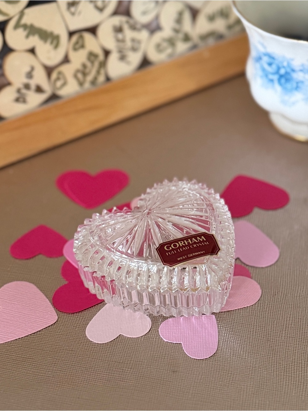 Crystal Heart Trinket Box